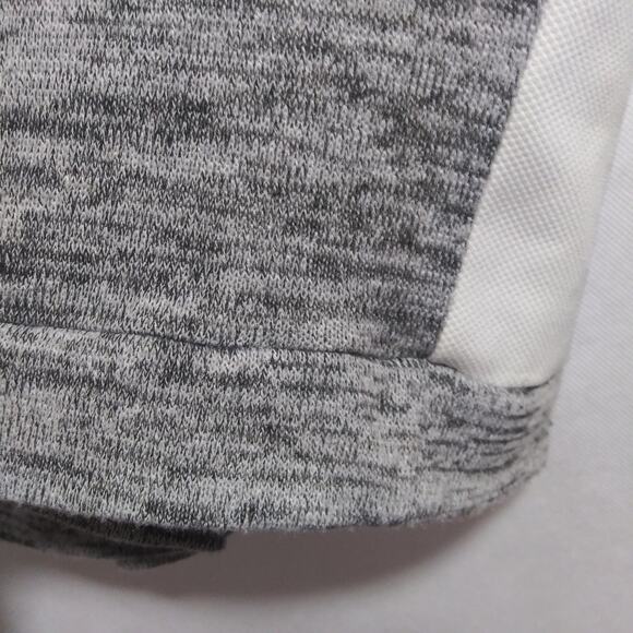 Gianni Bini Color Block Knit Faux Leather Drop Sleeve Pullover Top Office Size M - Picture 7 of 10